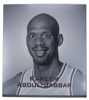 Kareem Abdul-Jabbar 25x28 Enshrinement Portrait Formerly Displayed In Naismith Basketball Hall of Fame (Naismith HOF LOA)